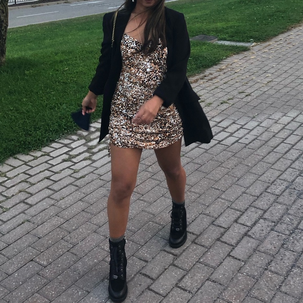 Leopard mini dress